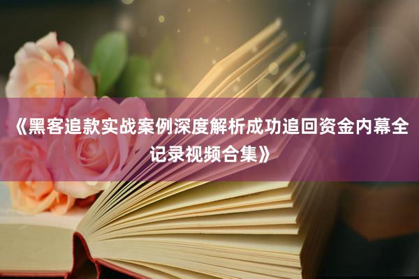 《黑客追款实战案例深度解析成功追回资金内幕全记录视频合集》